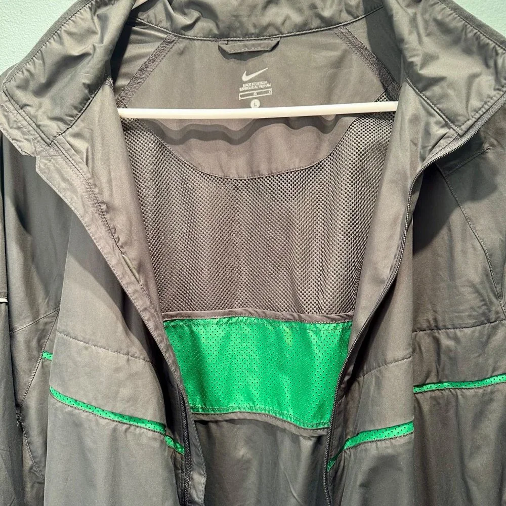 Nike Size Large Spring Windbreaker Training Running Track Jacket Black - Picture 8 of 16